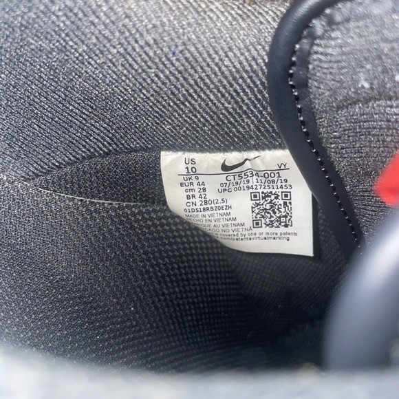 Nike Air Force 1 Low BHM Black History Month 2020 CT5534-001 Size 10 - Picture 7 of 8